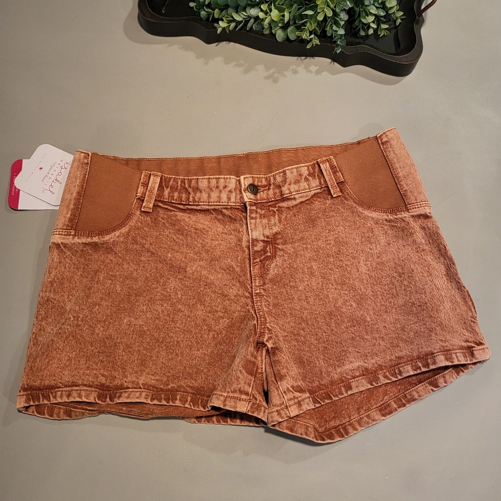 Isabel Maternity Midi Shorts Sz 10 NWT